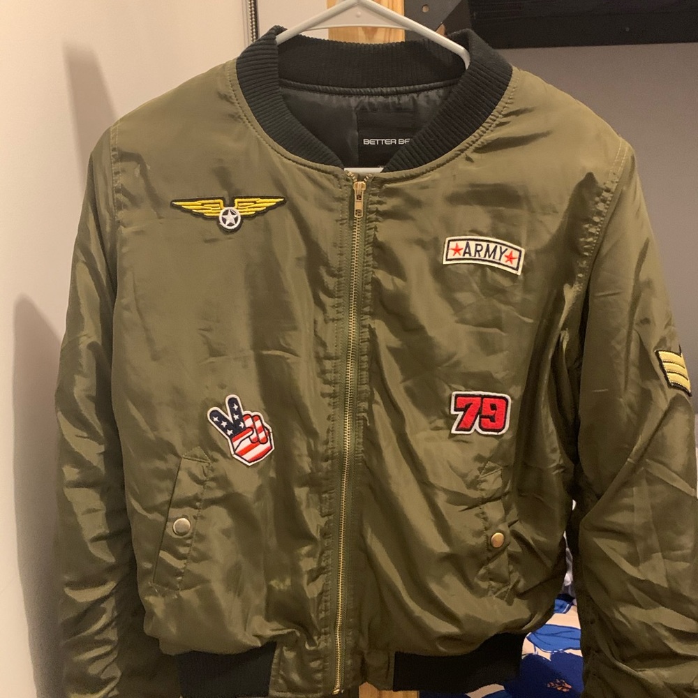 Green Bomber Jacket